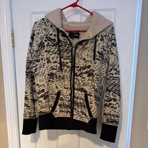 Hurley Fleece Lined Snake print hoodie